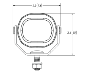 ECCO EW2015 LED Pedestrian Boundary Line line drawing