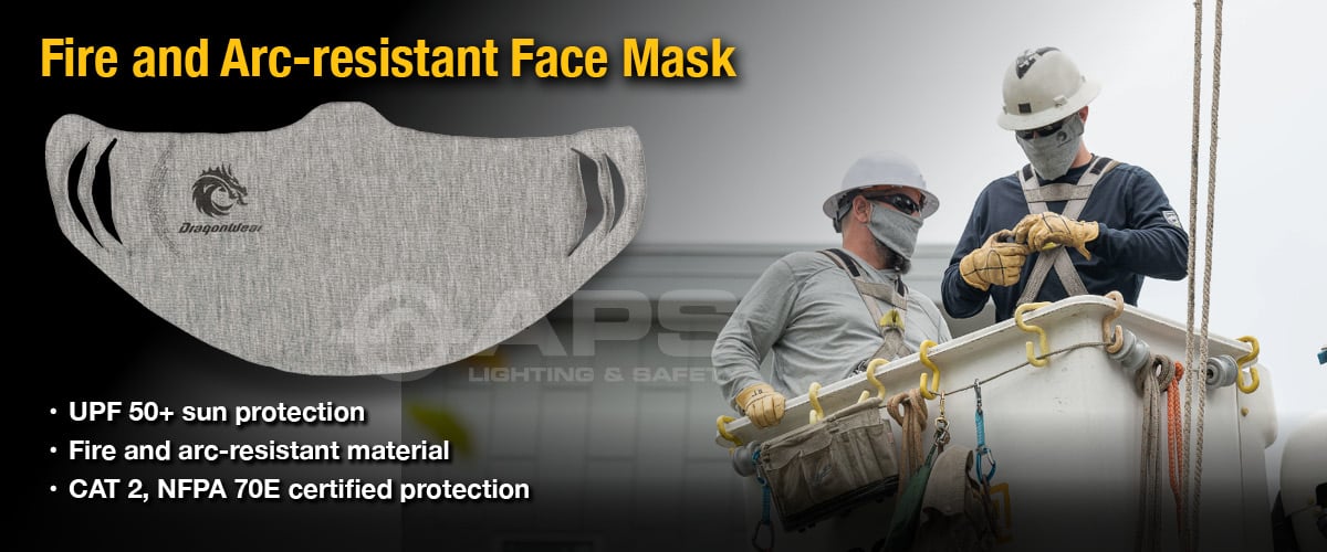 Mascarilla DragonWear resistente al fuego y a los arcos eléctricos