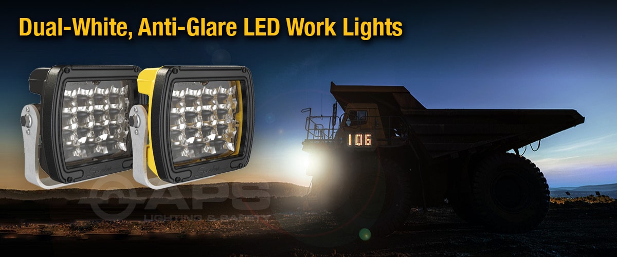 Luces de trabajo LED antideslumbrantes de doble blanco modelo 526 de JWS