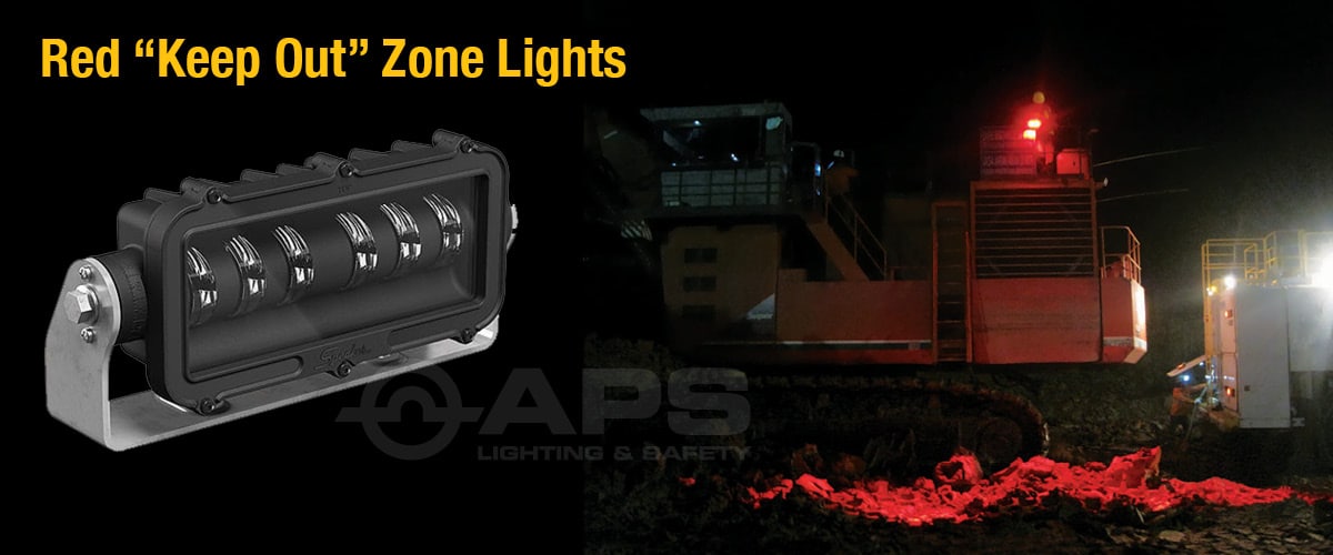 JWS Modelo 527 Rojo Mantener Fuera de las Luces de Zona