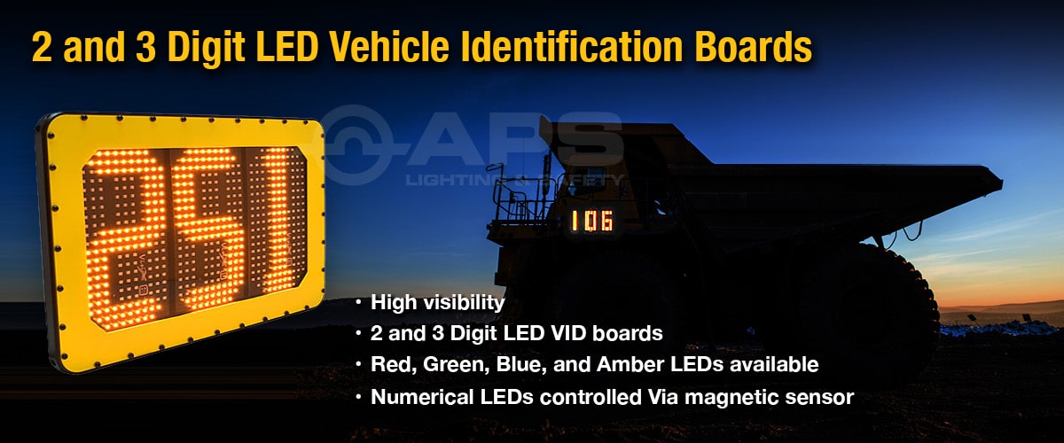 Placas de identificación de vehículos VX con LED de 2 y 3 dígitos