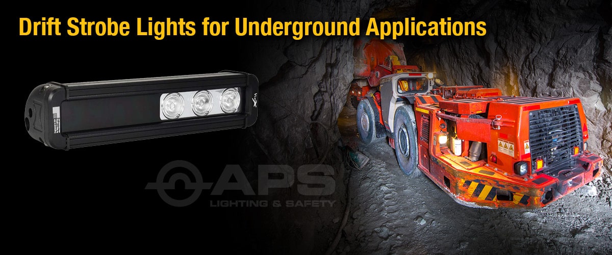 Luces estroboscópicas VX Drift para aplicaciones subterráneas
