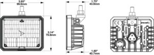 J.W. Speaker Model 795 Dimensions