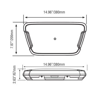 AeroTech LED Mini Bars line drawing (85017A)