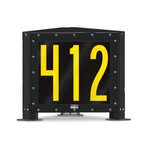 3 Sided, 3 Digit Numeric Backlit Vehicle ID Display (VID-3SBL3N16-BKA)