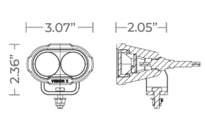 Duralux Gen II 2 LED line drawing