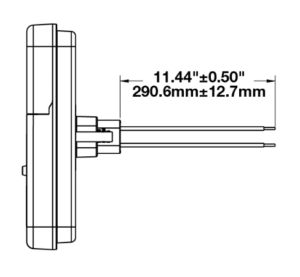 J.W. Speaker Model 223 LED Signal Lights line drawing
