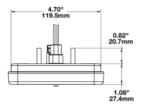 J.W. Speaker Model 223 LED Signal Lights line drawing