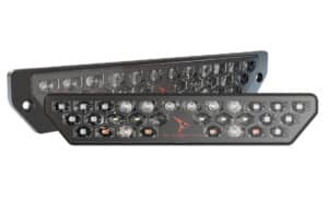 J.W. Speaker Model 260 LED Stop, Tail, Direction Indicator, Rear Fog & Reverse Light w/ Flange & Post Mount & Clear Lens (0348641, 0348631)