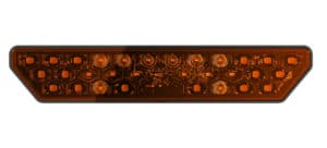 J.W. Speaker Model 260 LED Front Position & Direction Indicator w/ Flange & Post Mount & Amber Lens (0348691, 0348701)