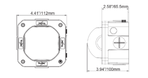 Vision X Equipment & Over-door Lighting LSGSM40180PH line drawing