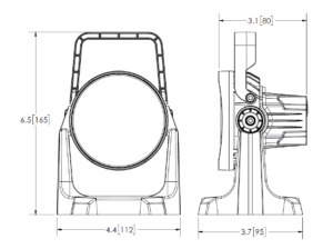ECCO EW2562-1.5M Rechargeable LED Magnetic Worklight line drawing