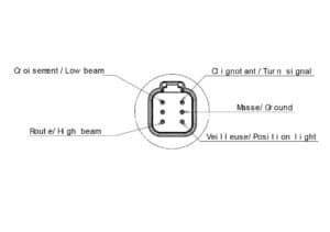 ABL CHL 2 LED Combination Headlamp – Kit Driving Light Left and Right LED 12/24V De-icing, Pinning