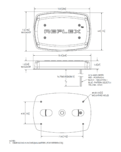 ECCO 5540 Reflex® LED Minibar tech drawings