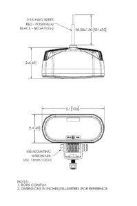 ECCO EW2025R Outdoor Pedestrian Boundary Line (EW2025R) tech drawings