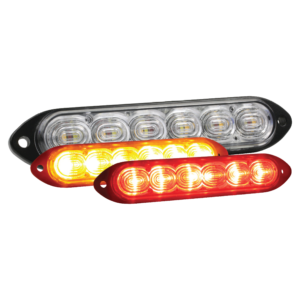 Grote 78462 Auxiliary Strobe & Stop Lamp – Surface Mount, Flashing Amber / Solid Red